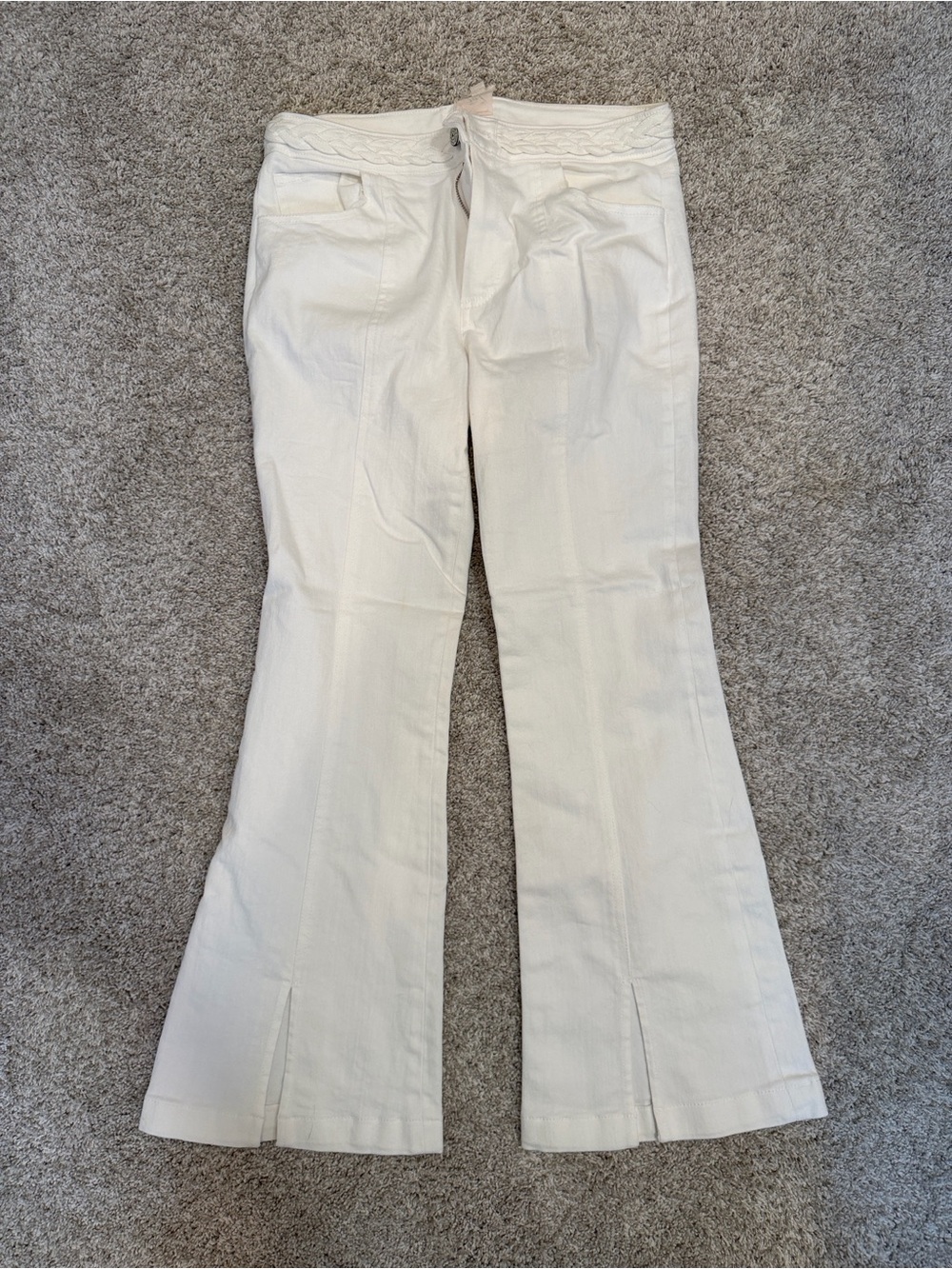 cinq a sept Ferna White Flare Jeans